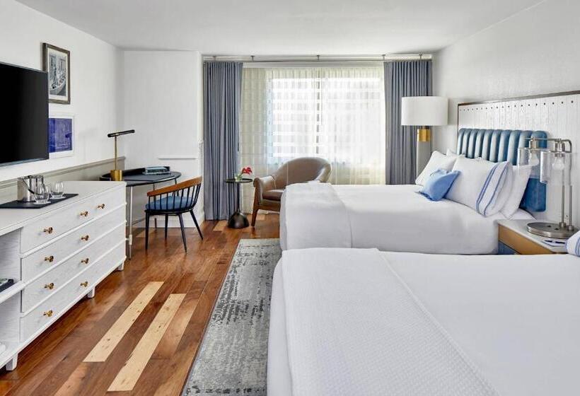 带2个双人床的标准工作室, Annapolis Waterfront Hotel, Autograph Collection