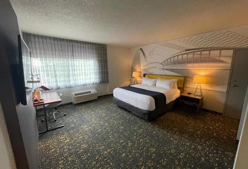 适合残疾人士使用的带超级大床的标准间, Saint Louis Airport