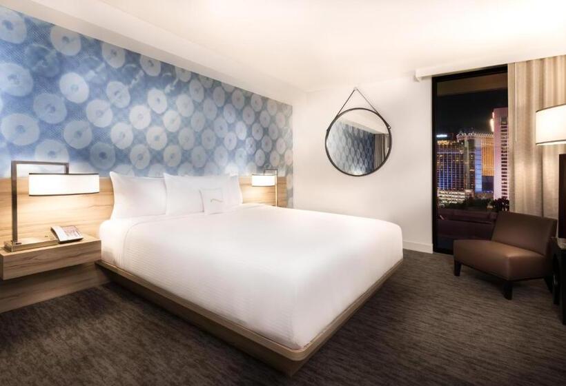 带观景和大床的豪华房间, The Linq Hotel + Experience