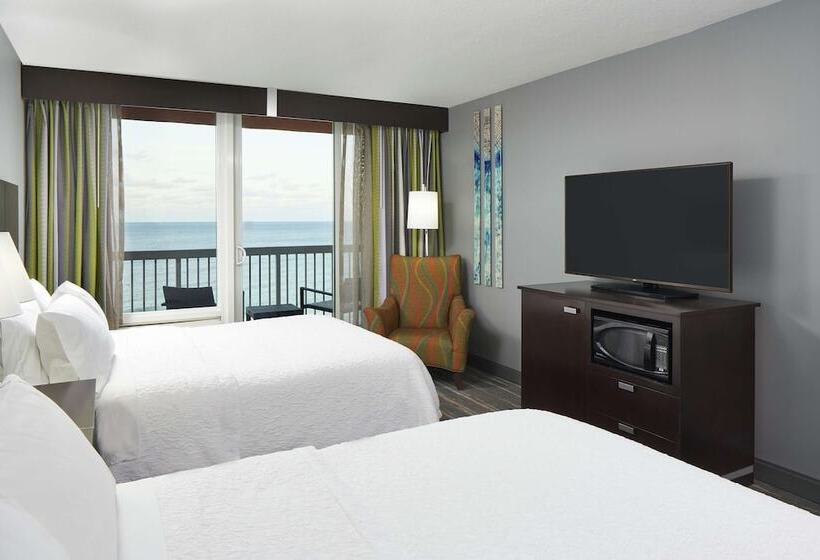 اتاق استاندارد با 2 تخت دوبل, Hampton Inn Daytona Beach/beachfront
