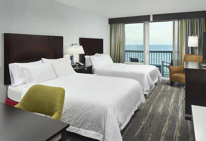 اتاق استاندارد با 2 تخت دوبل, Hampton Inn Daytona Beach/beachfront