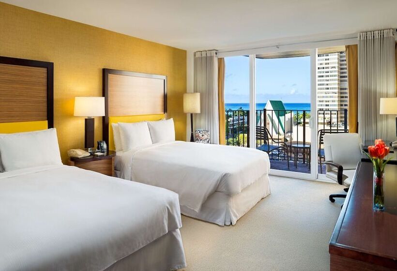 اتاق استاندارد با 2 تخت دوبل, Hilton Waikiki Beach Resort & Spa