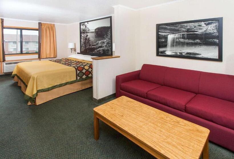 디럭스 스위트 킹 침대, Super 8 By Wyndham Ottawa Starved Rock