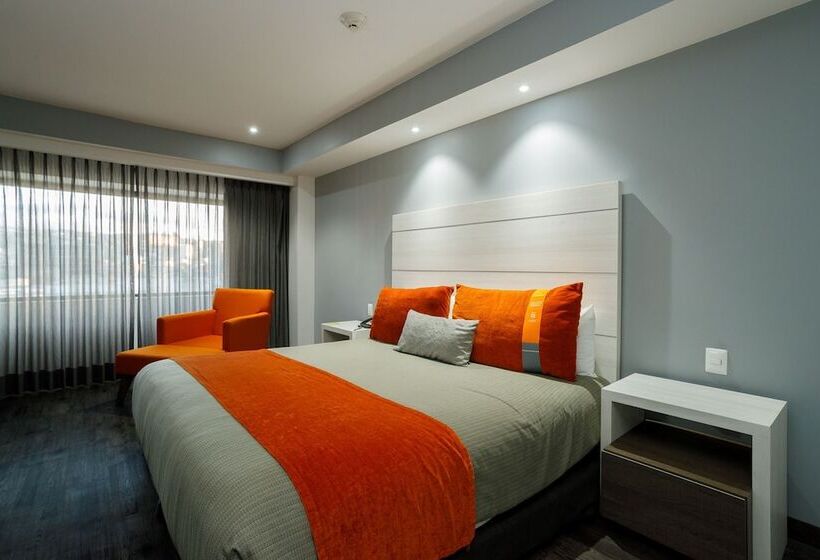 キングサイズベッドのデラックスルーム, Real Inn Tijuana By Camino Real Hoteles