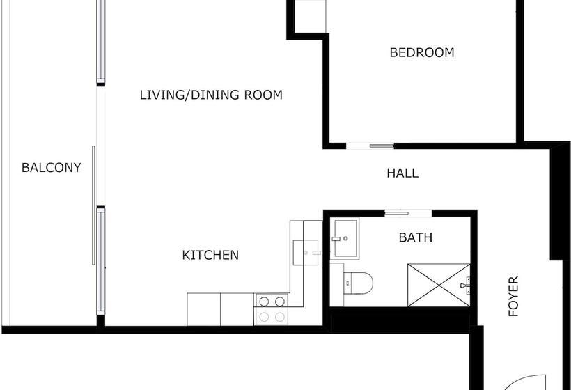 １ベッドルームアパートメント, Living Suites