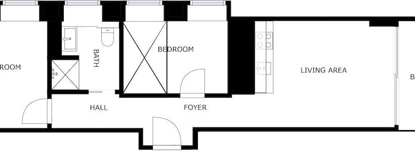 ２ベッドルームアパートメント, Living Suites