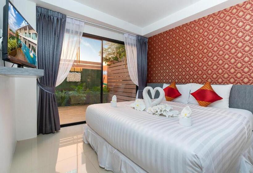 Habitació Quàdruple Estàndard amb Balconada, The Thames Pool Access Resort & Villa   Sha Extra Plus