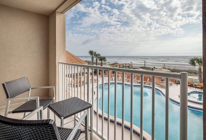 Номер Стандарт 2 Двуспальные Кровати, Courtyard By Marriott Jacksonville Beach Oceanfront