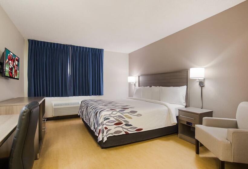 quarto Deluxe Adaptado para Deficientes Físicos, Red Roof Inn Lawrenceburg