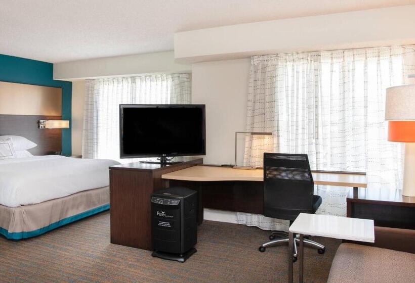 带大床的标准工作室, Residence Inn By Marriott Jacksonville Butler Boulevard
