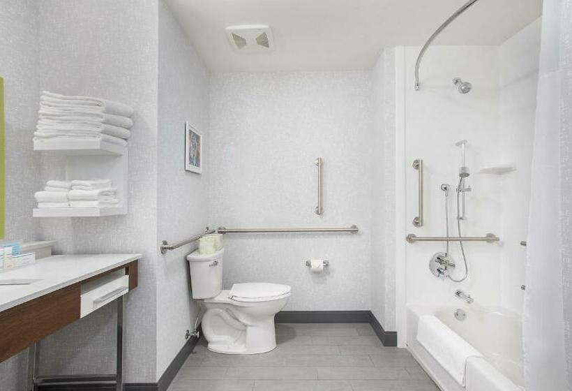 장애인을 위한 킹사이즈 침대 스탠다드 룸, Hampton Inn Simpsonville