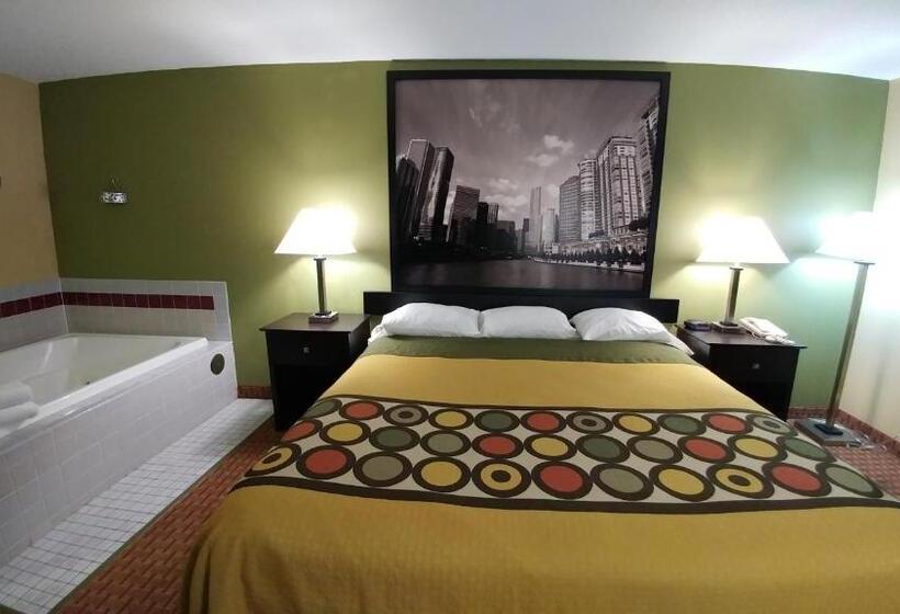 חדר דלוקס עם מיטת קינג, Super 8 By Wyndham Dekalb Il