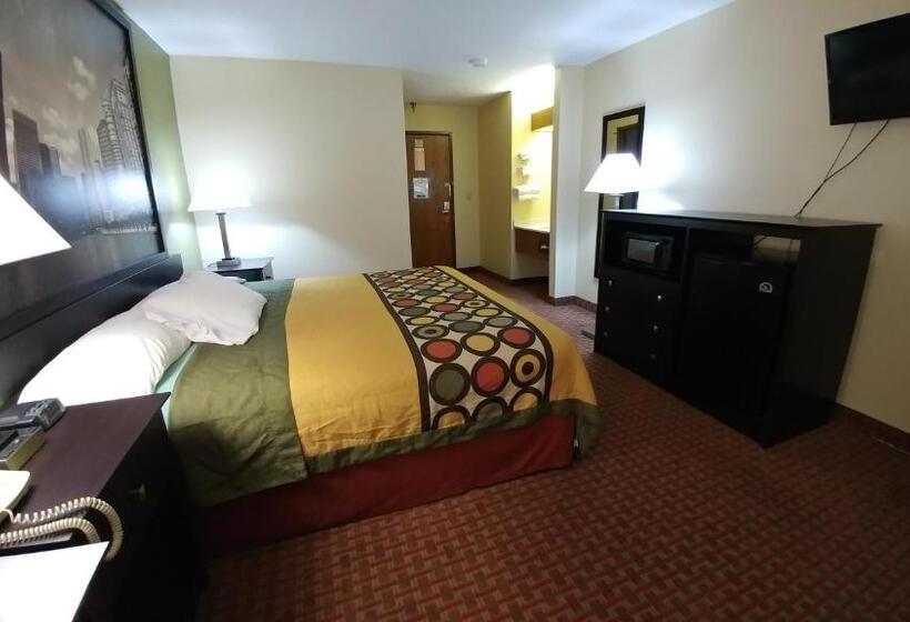 חדר סטנדרט עם מיטת קינג, Super 8 By Wyndham Dekalb Il