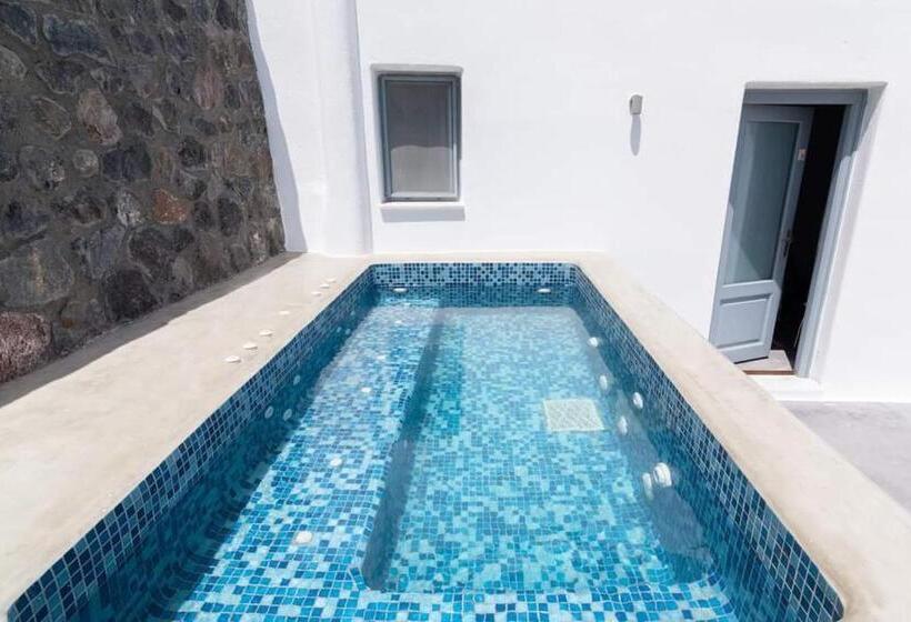 اتاق لوکس با چشم‌انداز دریا, Pancratium Villas & Suites