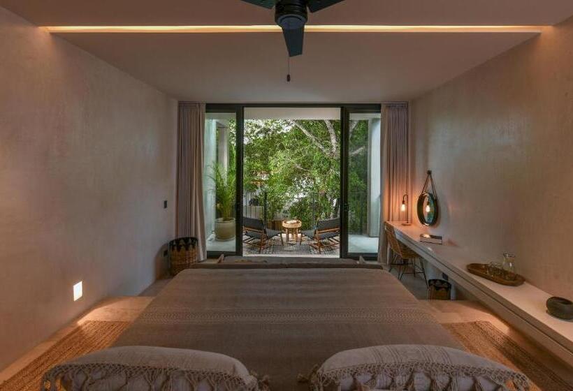 Büyük Çift Kişilik Yataklı Süit, Casa Agape Hotel Tulum With Beach Club Access