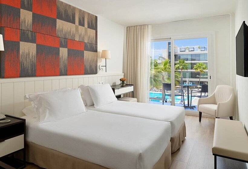اتاق استاندارد با چشم‌انداز استخر, H10 Casa Del Mar