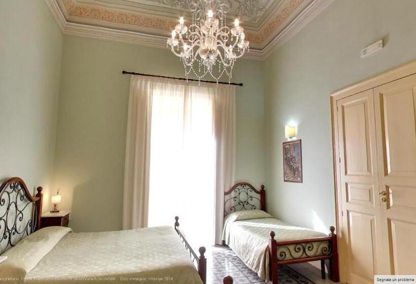 اتاق استاندارد سه تخته با بالکن, B&b Conte Ruggero