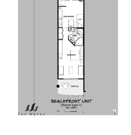 اتاق خانوادگی با چشم‌انداز دریا, The Waves Apartments