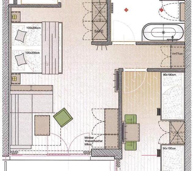 Люкс 2 Спальни, Familienhotel Trebesingerhof