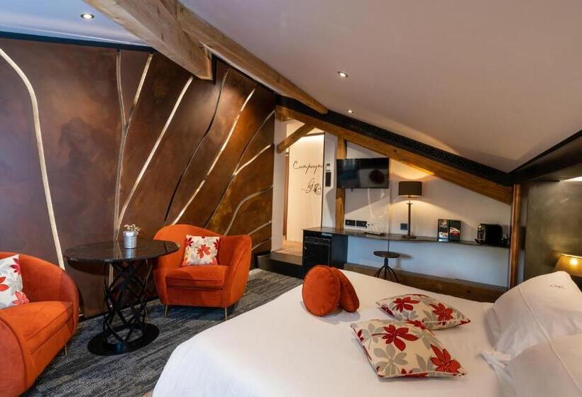 Люкс с гидромассажем, Domaine Du Haut Jardin Hôtel & Chalets Spa Privé