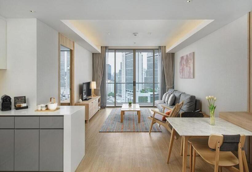 آپارتمان اجرایی 1 خوابه, Oakwood Suites Bangkok
