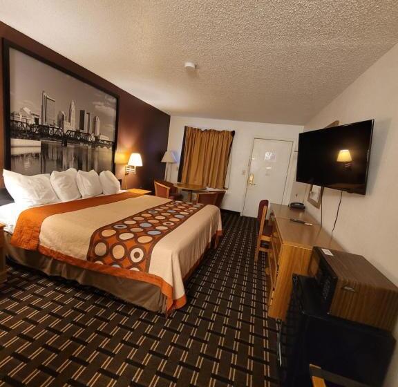 스탠다드 룸 킹사이즈 침대, Super 8 By Wyndham Newcomerstown