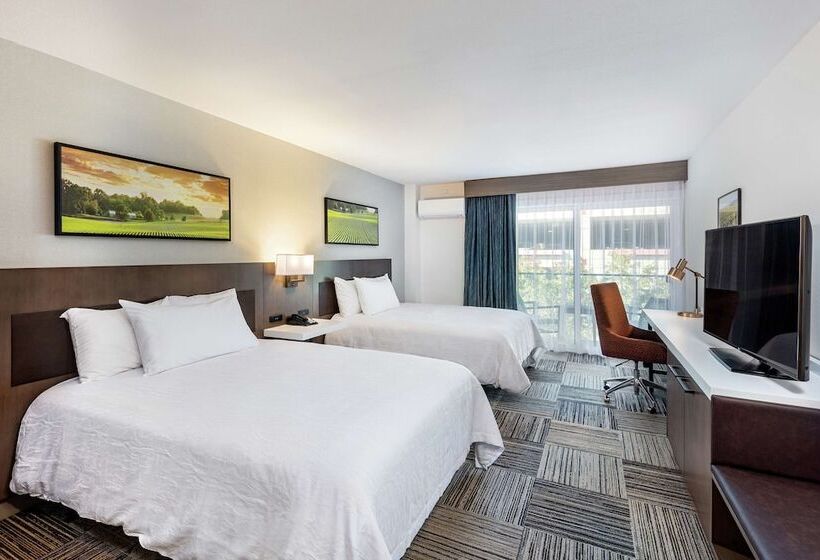 스탠다드 룸 더블 침대 2개, Hilton Garden Inn Davis Downtown