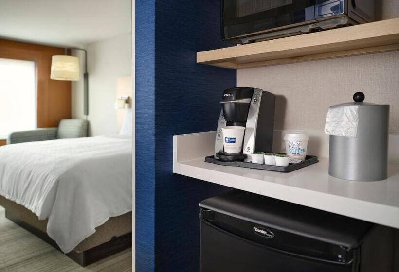 适合残疾人士使用的带超级大床的标准间, Holiday Inn Express & Suites   Lockport, An Ihg