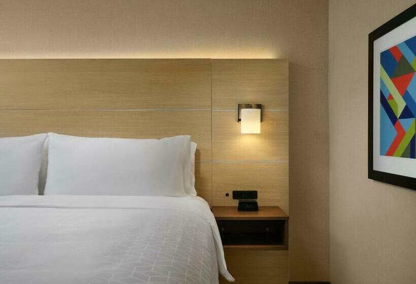 适合残疾人士使用的带超级大床的标准间, Holiday Inn Express & Suites   Lockport, An Ihg