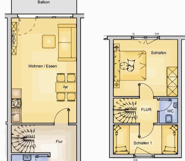 Апартаменты 1 Спальня, Kastanienhof Apartment