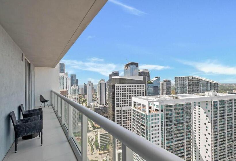 침실 1개 바다 전망 아파트, Penthouse 2br Icon Whotel Brickell Miami