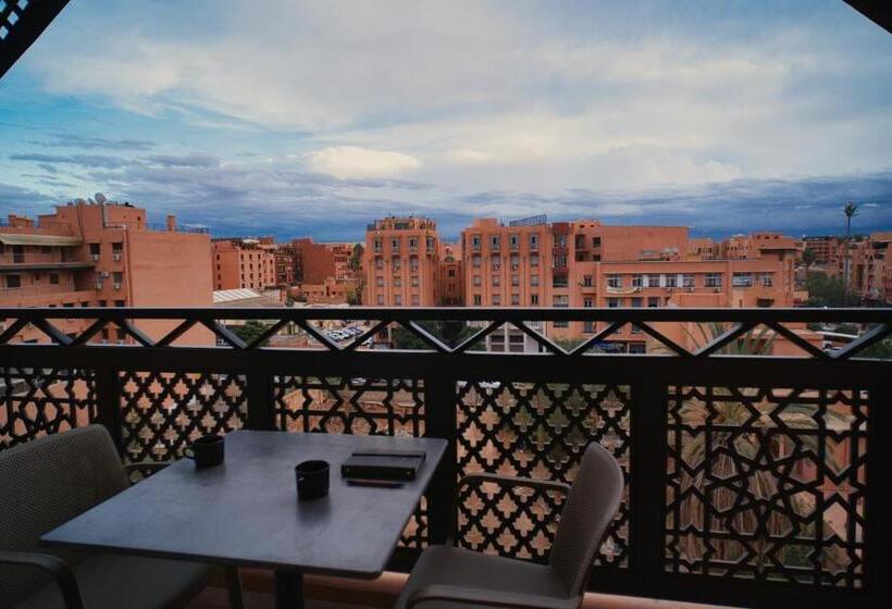 اتاق لوکس با چشم‌انداز استخر, Diwane Hotel & Spa Marrakech
