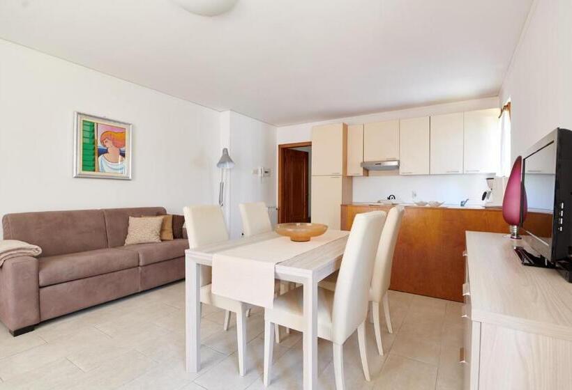 침실 1개 가든 전망 아파트, Residence La Cioca