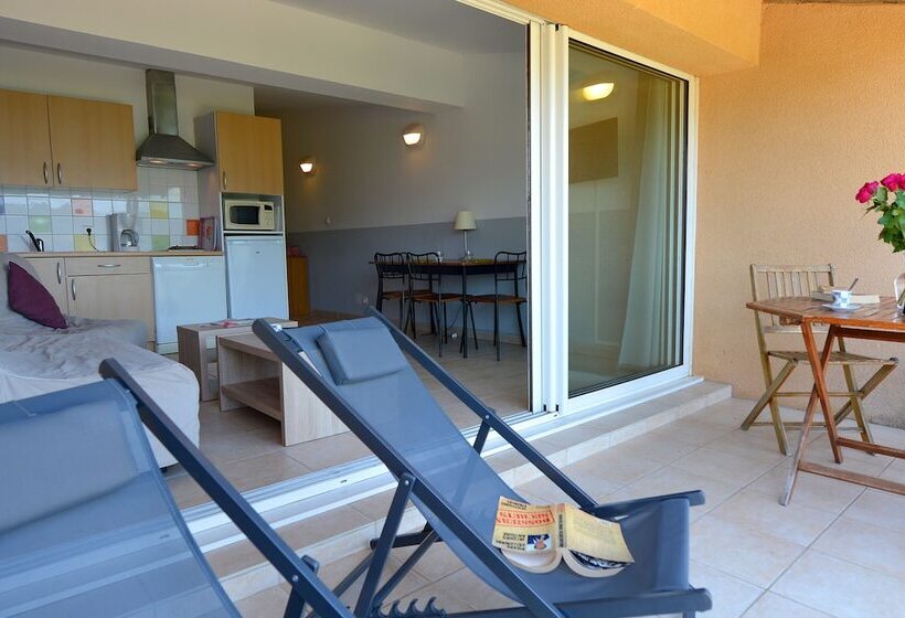 آپارتمان 1 خوابه با چشم‌انداز دریا, Residence Alba Rossa