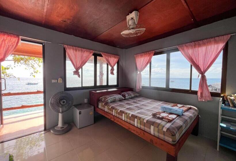 اتاق لوکس با بالکن و چشمانداز دریا, Char Bungalows