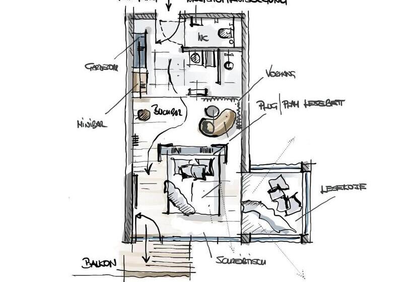 Suite with lake view, Lese
