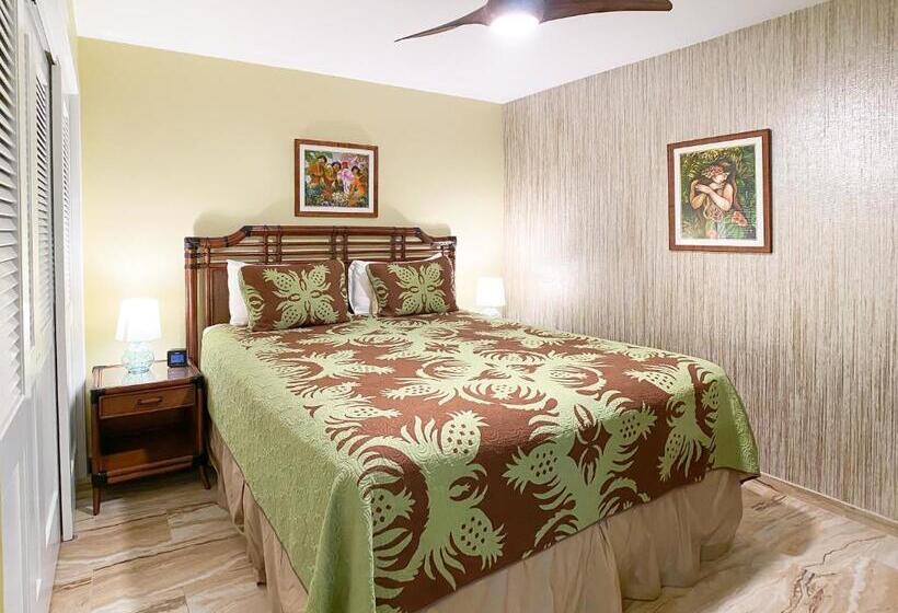 Апартаменты 1 Спальня Вид на Море, Waiohuli Beach Hale D227   Aloha La I   Oceanfront/1b1b/wifi/ac/cable/pool/extras