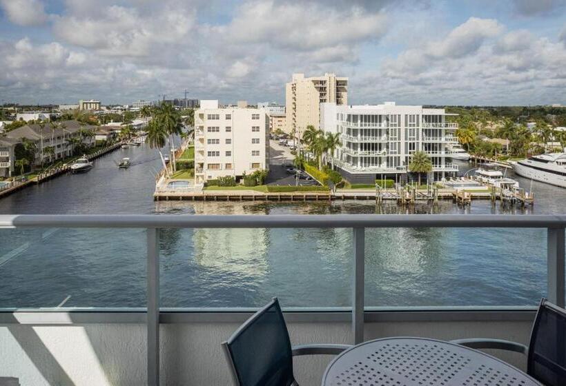 キングサイドベッドのスタンダードワンルーム, Residence Inn By Marriott Fort Lauderdale Intracoastal