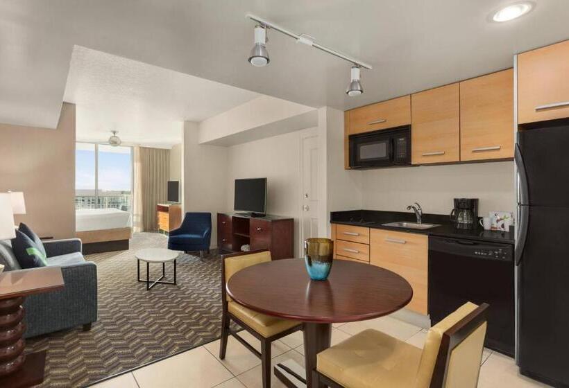 キングサイドベッドのスタンダードワンルーム, Residence Inn By Marriott Fort Lauderdale Intracoastal