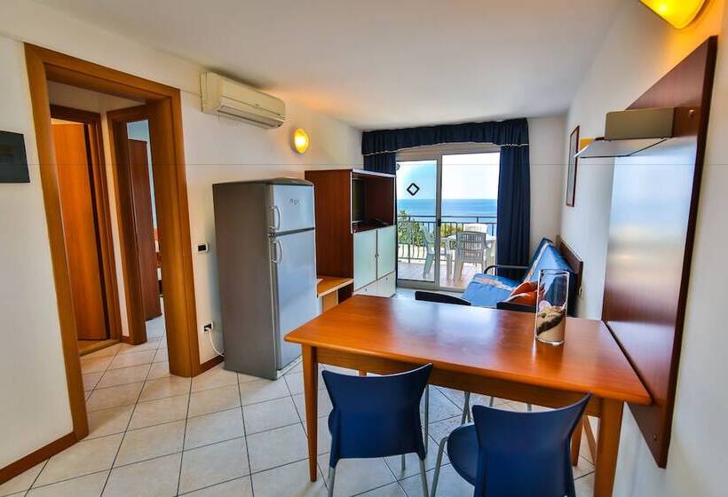 آپارتمان 1 خوابه با بالکن و چشم‌انداز دریا, Splendid Resort