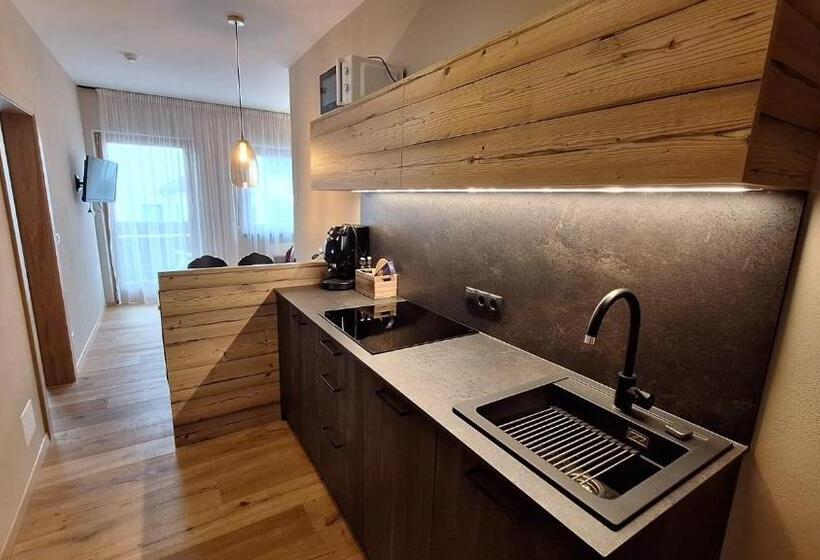 带1个卧室带花园景观的公寓, Alpenspitz Appartements   Garni   B&b