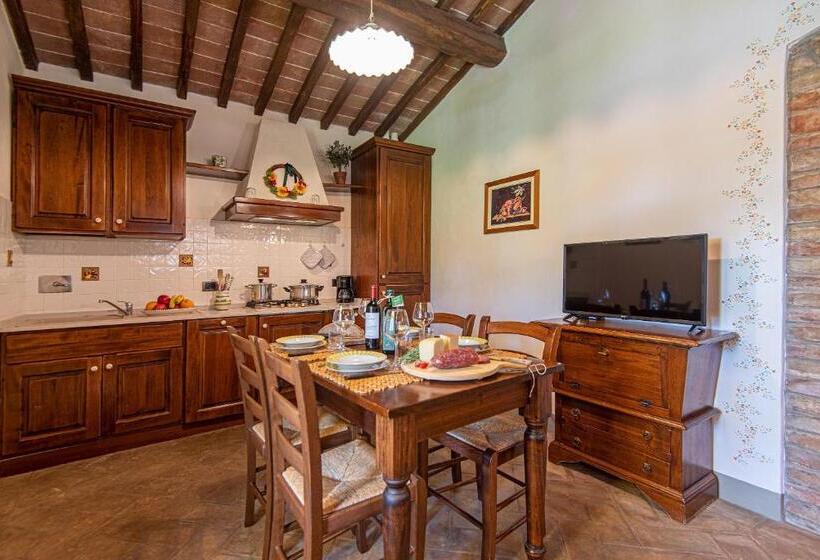 Апартаменты 1 Спальня с Террасой, Agriturismo Casavaiano