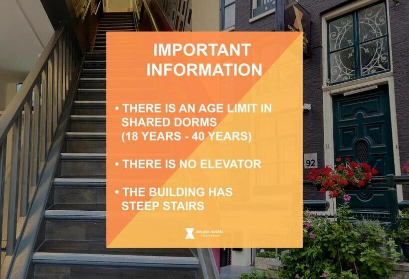تختخواب در اتاق مشترک, Xplore Hostel Amsterdam