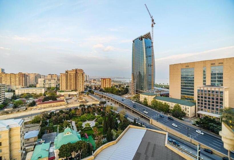 آپارتمان 1 خوابه با چشم‌انداز دریا, Baku Avangard Apartment