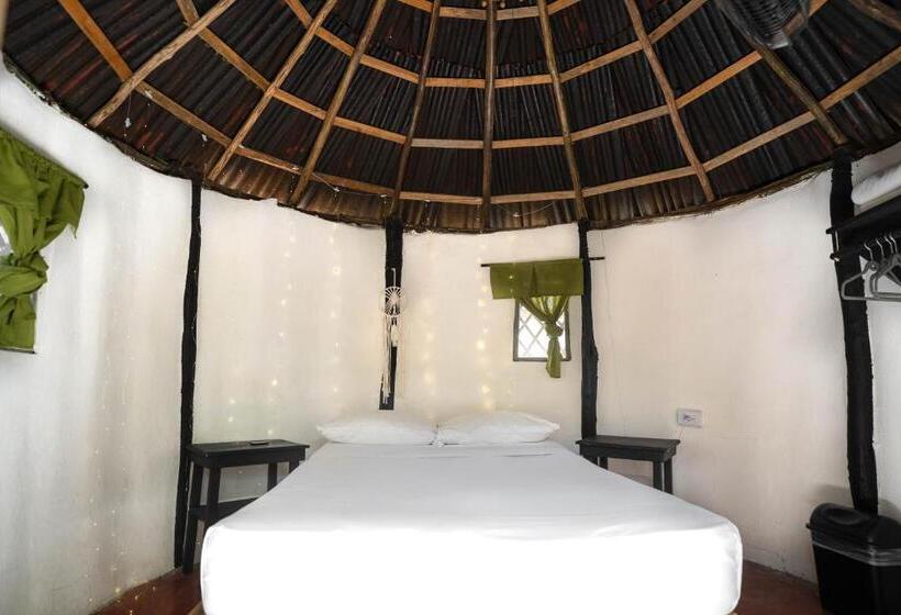 اتاق استاندارد با سرویس بهداشتی مشترک, Hostel Oryx Tulum