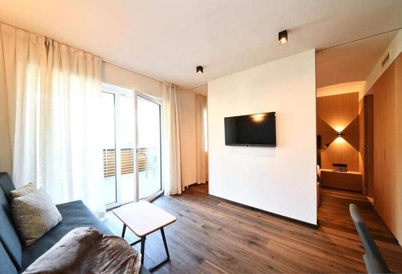 آپارتمان 1 خوابه با چشم‌انداز, Apparthotel Gartenresidence Nalserhof