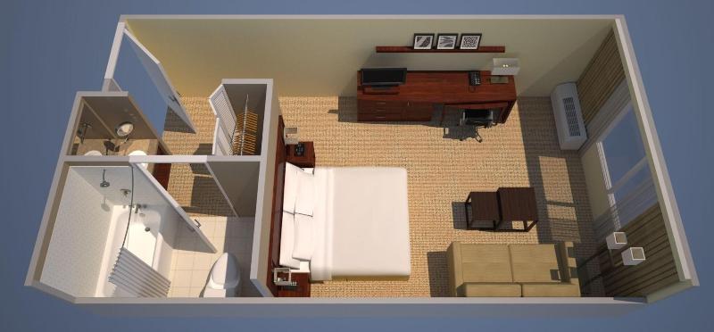 اتاق استاندارد با تخت بزرگ, Hilton Garden Inn Frankfurt Airport