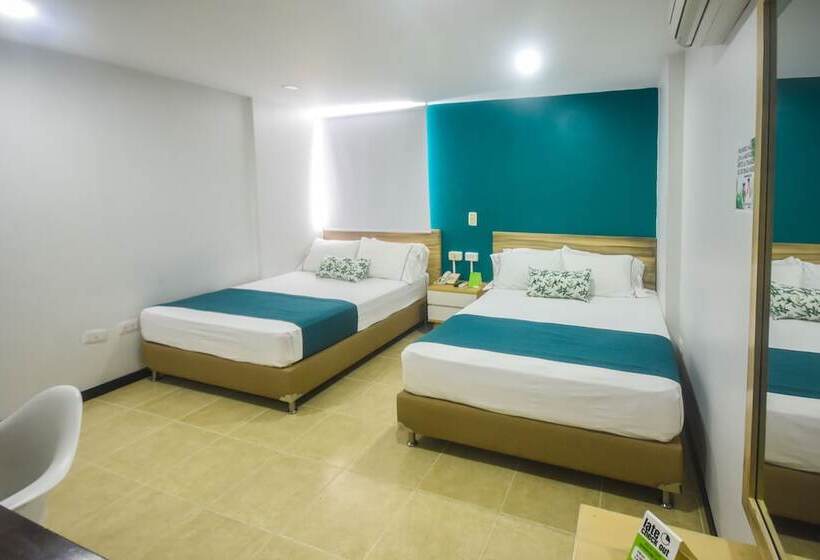 חדר סטנדרט שתי מיטות זוגיות, Greenview Medellin By St Hoteles