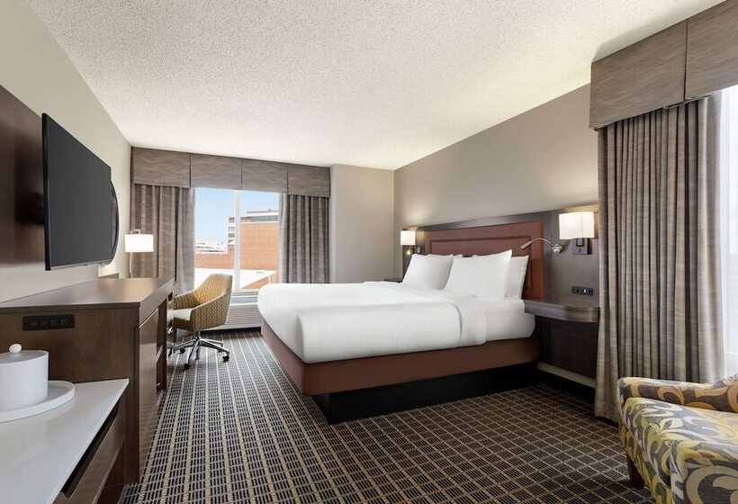 스탠다드 룸 더블 침대, Hampton Inn & Suites Greenville Downtown Riverplace