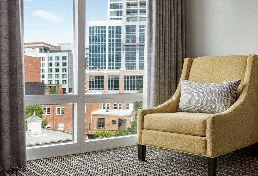 스탠다드 스튜디오 더블 침대, Hampton Inn & Suites Greenville Downtown Riverplace